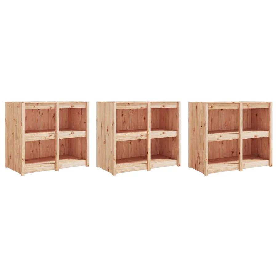 Armoires de cuisine d'extérieur MEPPEL 3 pcs bois de pin massif - 4