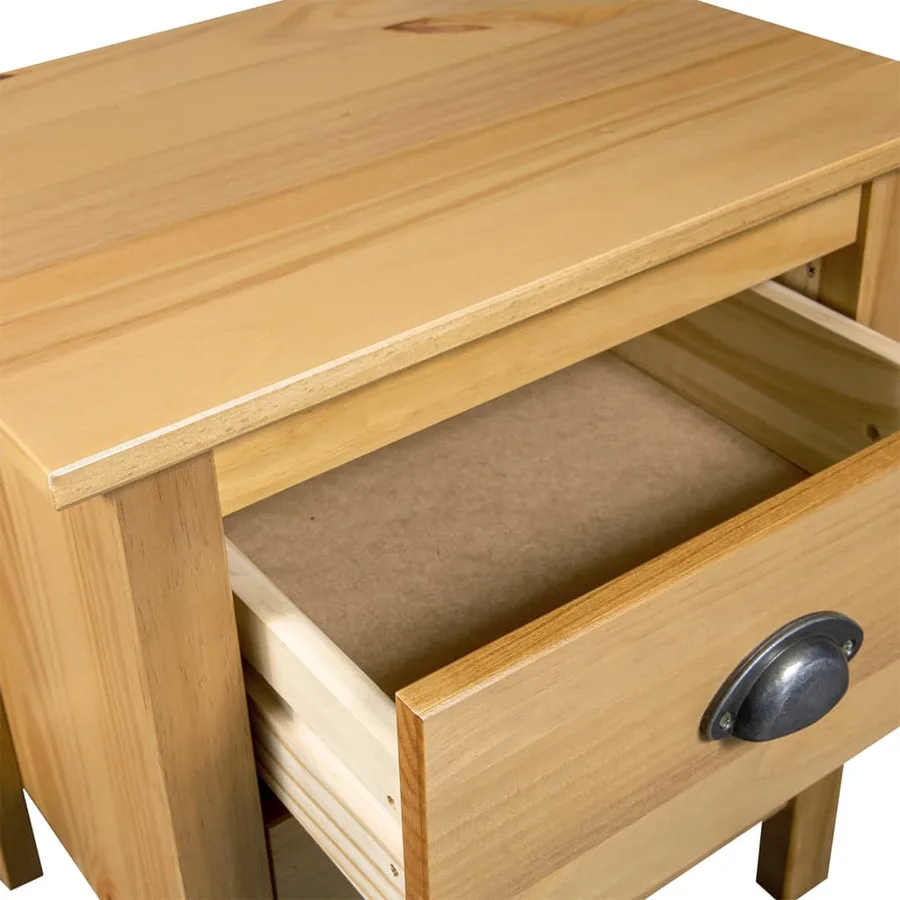 Tables de chevet Hill 2 pcs 46x35x49,5 cm Bois de pin solide - 6