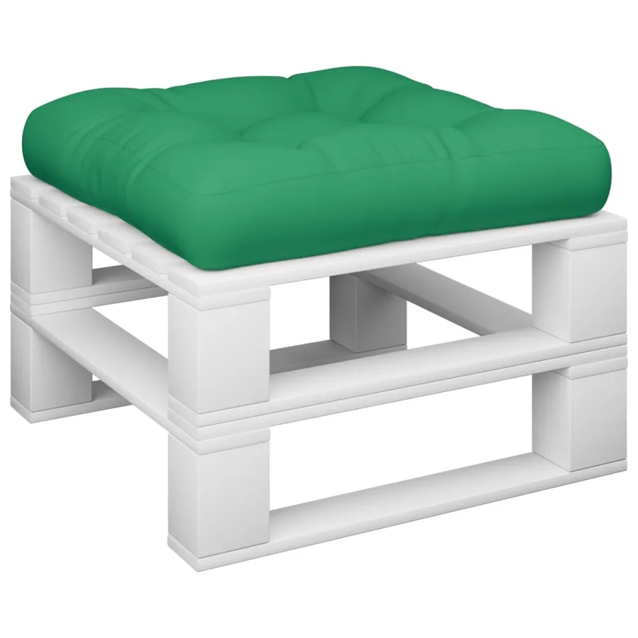 Coussin de palette vert 50x50x12 cm tissu - 3