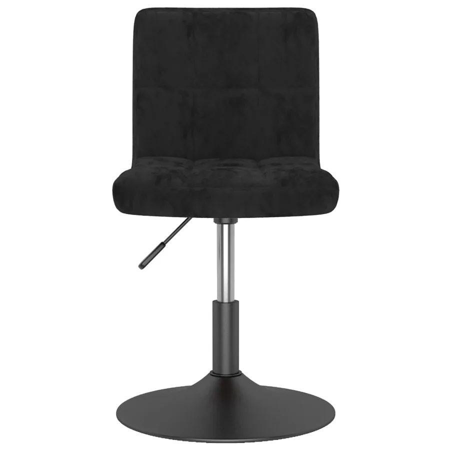 Chaise pivotante de salle à manger Noir Velours - 2
