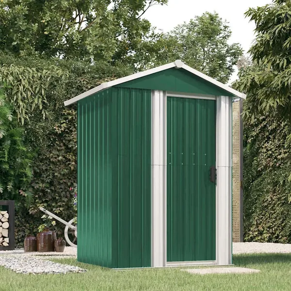 Abri de jardin Vert 126x97,5x177 cm Acier galvanisé