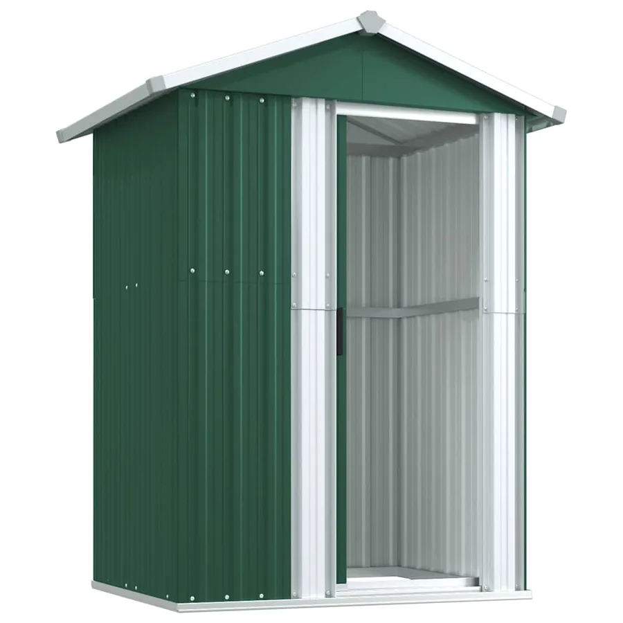 Abri de jardin Vert 126x97,5x177 cm Acier galvanisé - 4