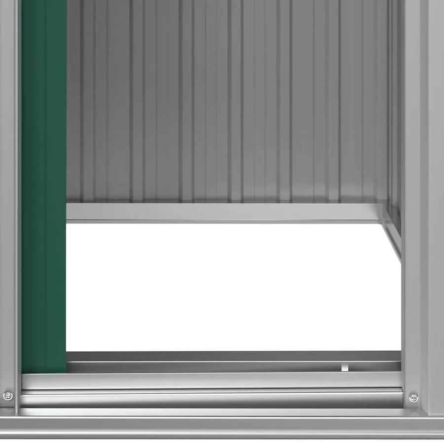 Abri de jardin Vert 126x97,5x177 cm Acier galvanisé - 7