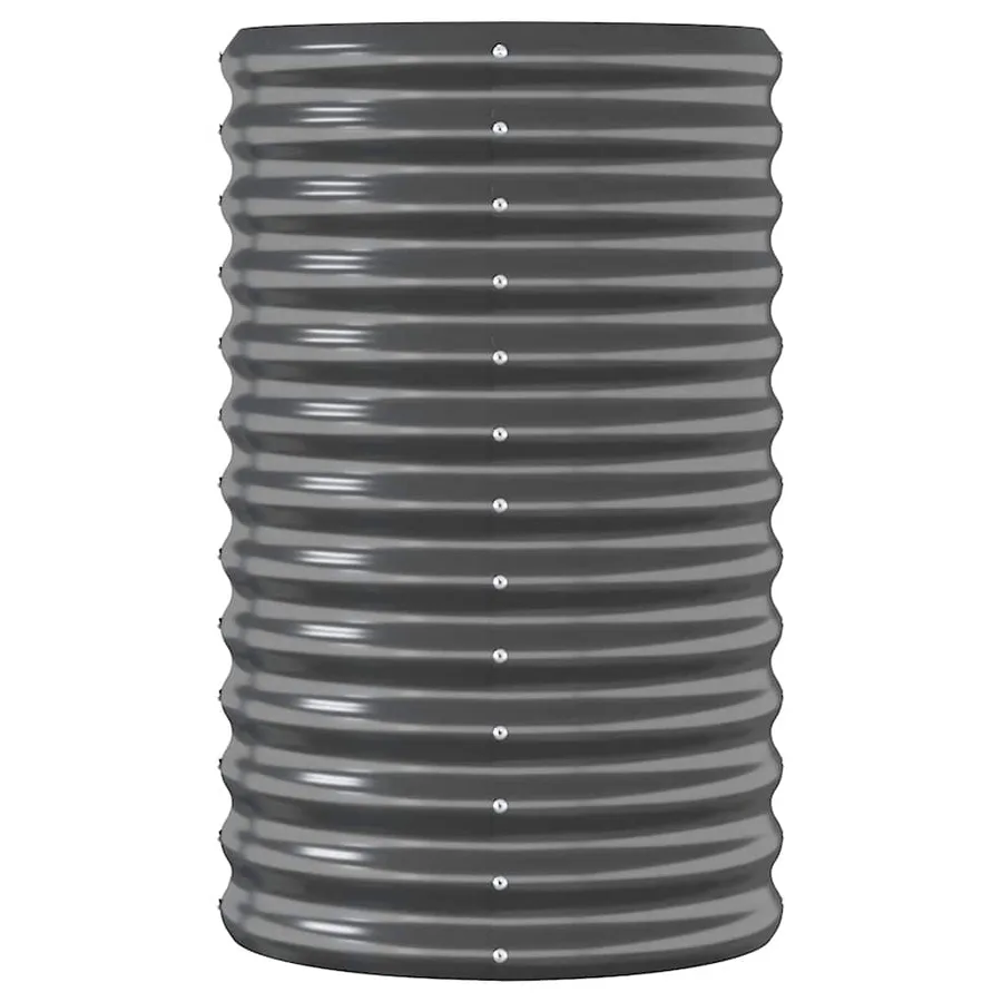 Lit surélevé de jardin Acier galvanisé Anthracite - 4