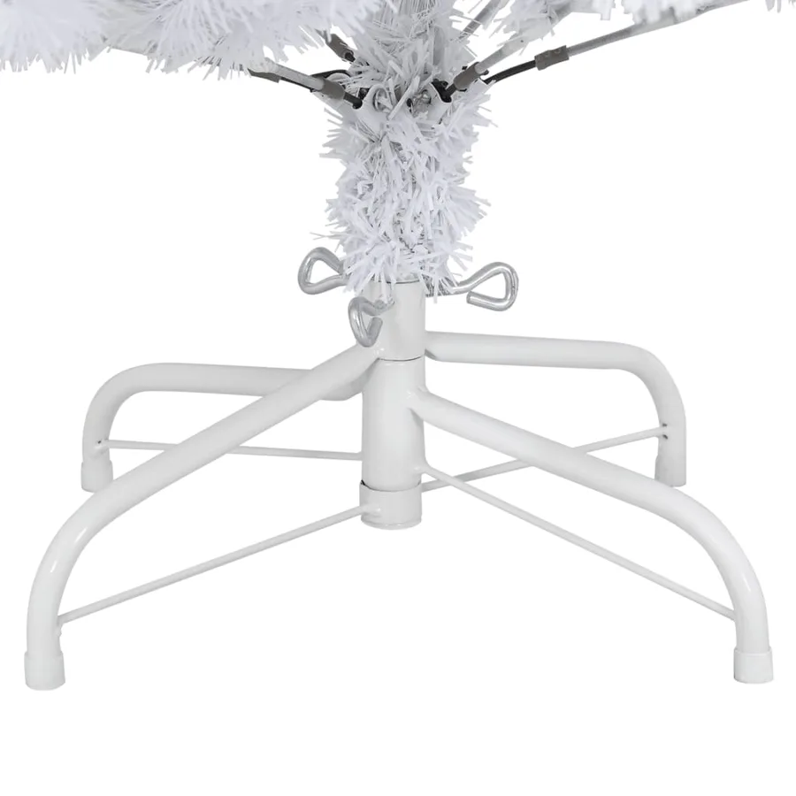 Sapin de Noël artificiel à charnières avec support blanc 150 cm - 7