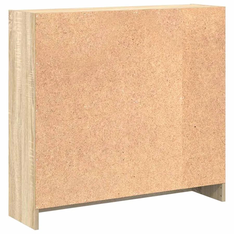 Bibliothèque chêne sonoma 80x24x75 cm bois d'ingénierie - 5