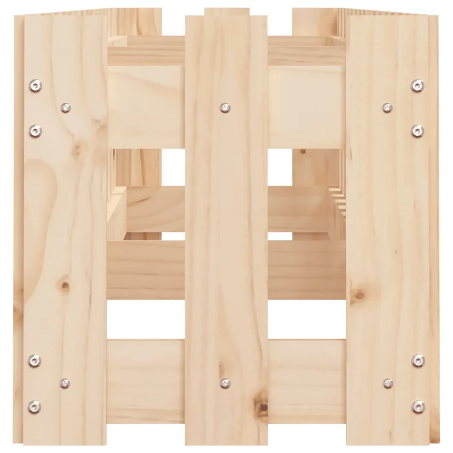 Lit surélevé de jardin design de clôture 200x30x30cm pin massif - 6