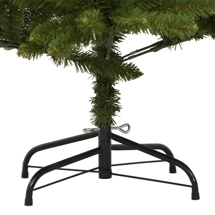 Sapin de Noël artificiel à charnières avec support vert 180 cm - 6