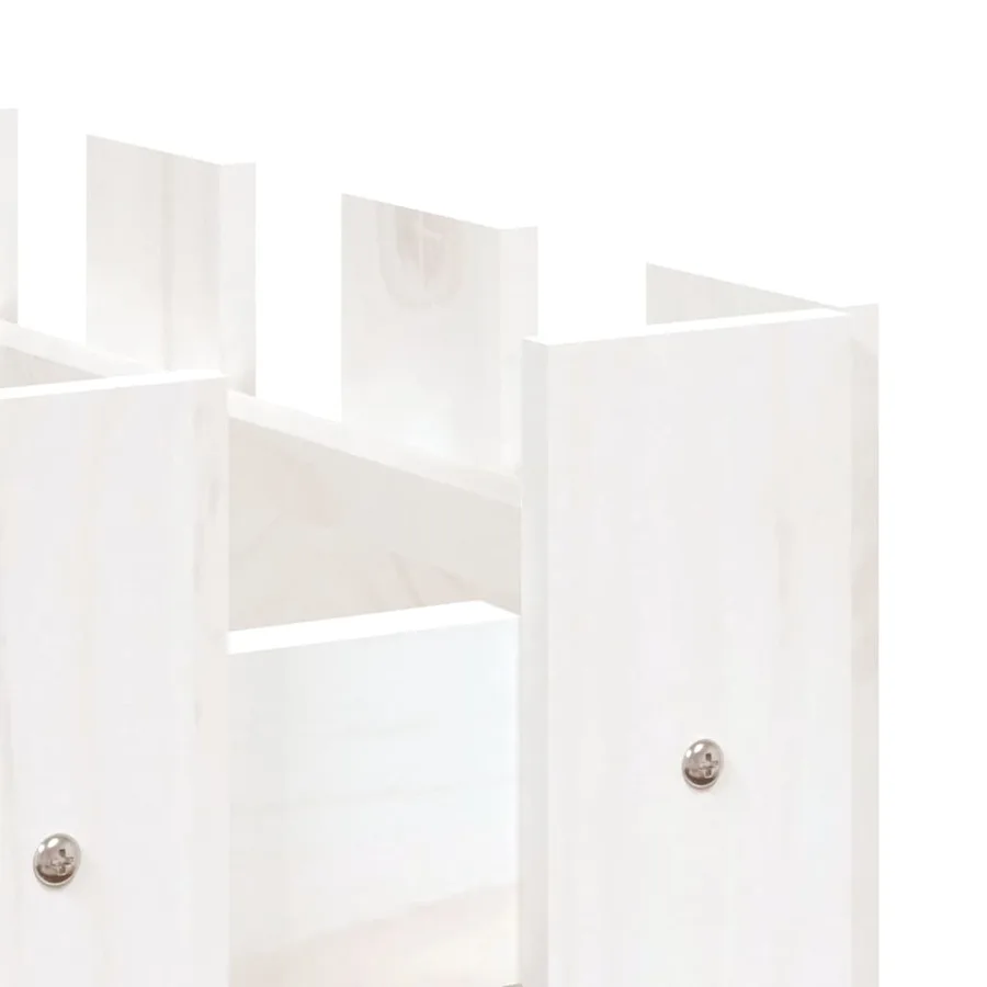 Lit surélevé de jardin design de clôture 150x50x50cm pin massif - 7