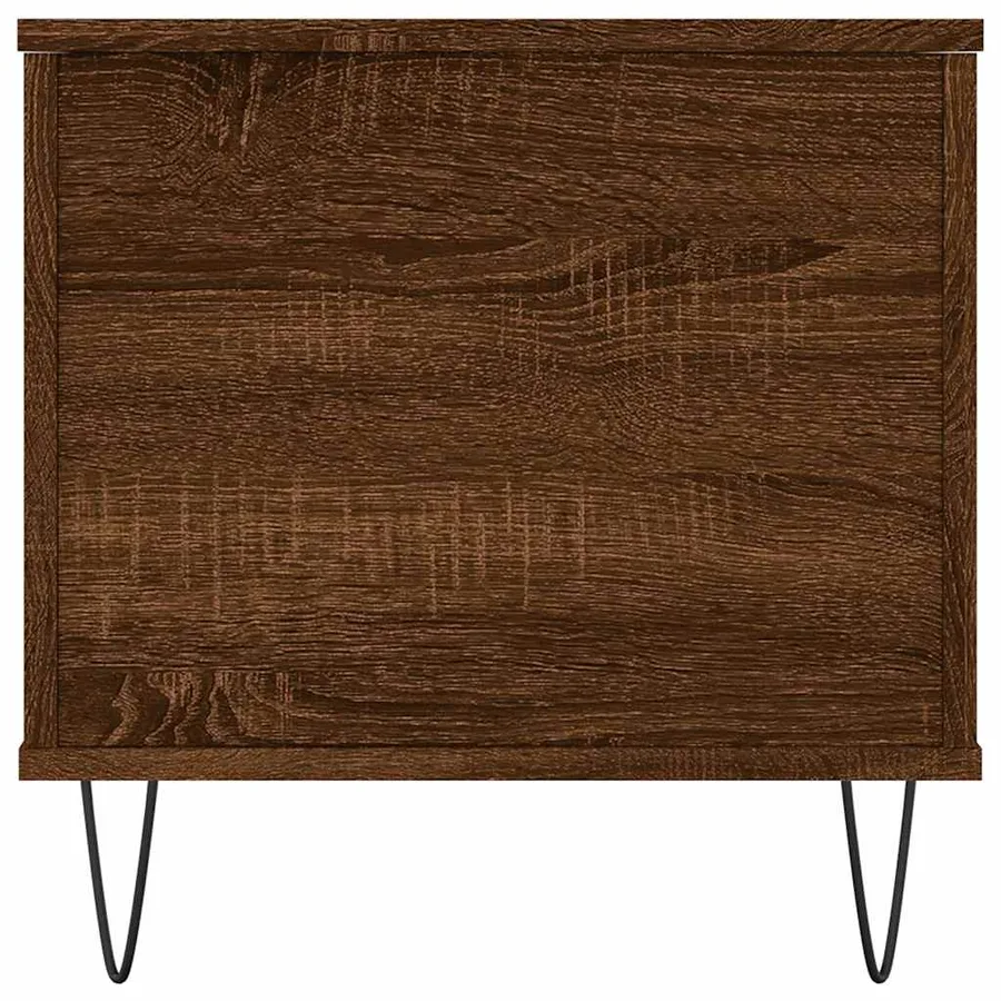 Table basse Chêne marron 90x44,5x45 cm Bois d'ingénierie - 7