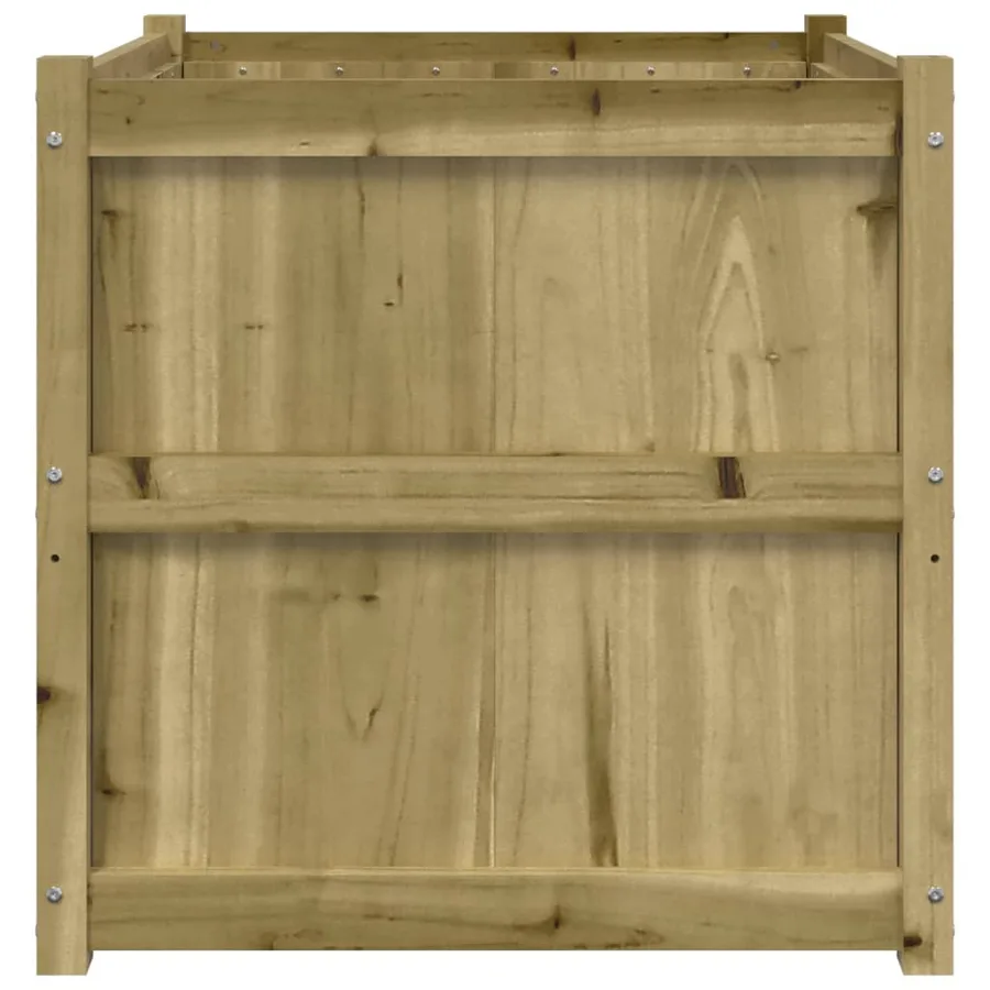Jardinière d'extérieur 70x70x70 cm bois de pin imprégné - 5