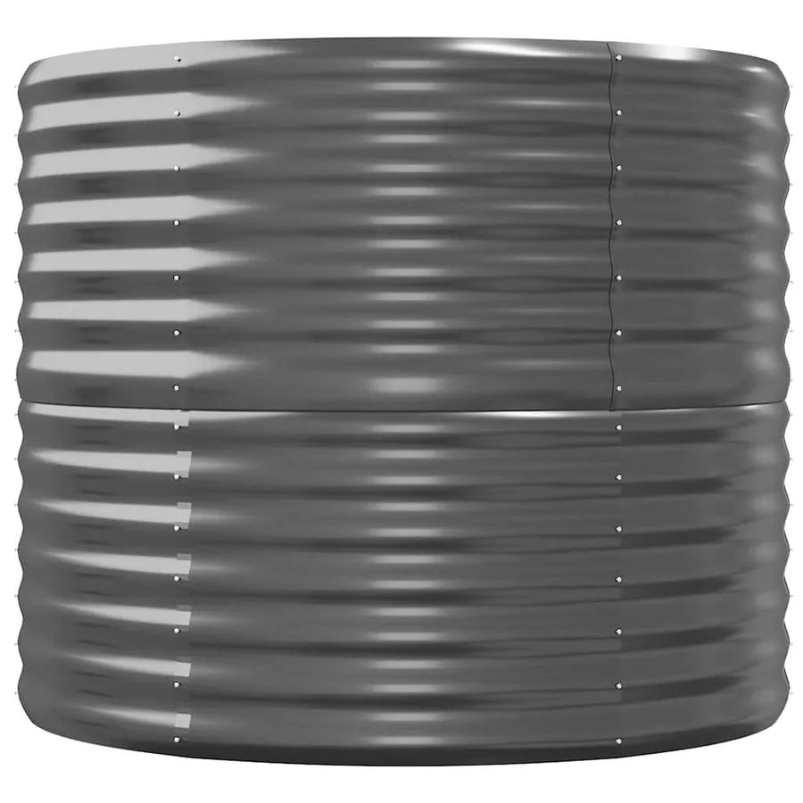 Lit surélevé de jardin Acier galvanisé Anthracite - 4