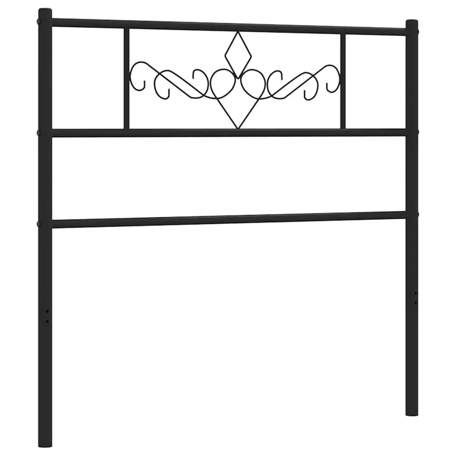 Tête de lit de remplacement métal noir 75 cm - 4