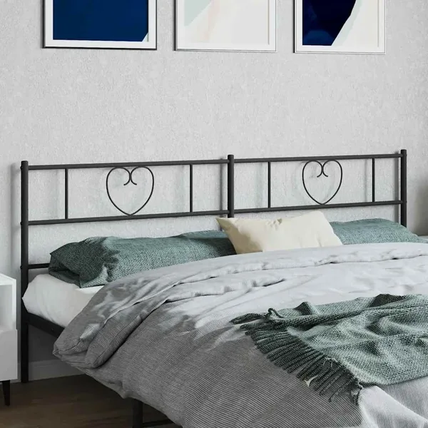 Tête de lit de remplacement métal noir 180 cm