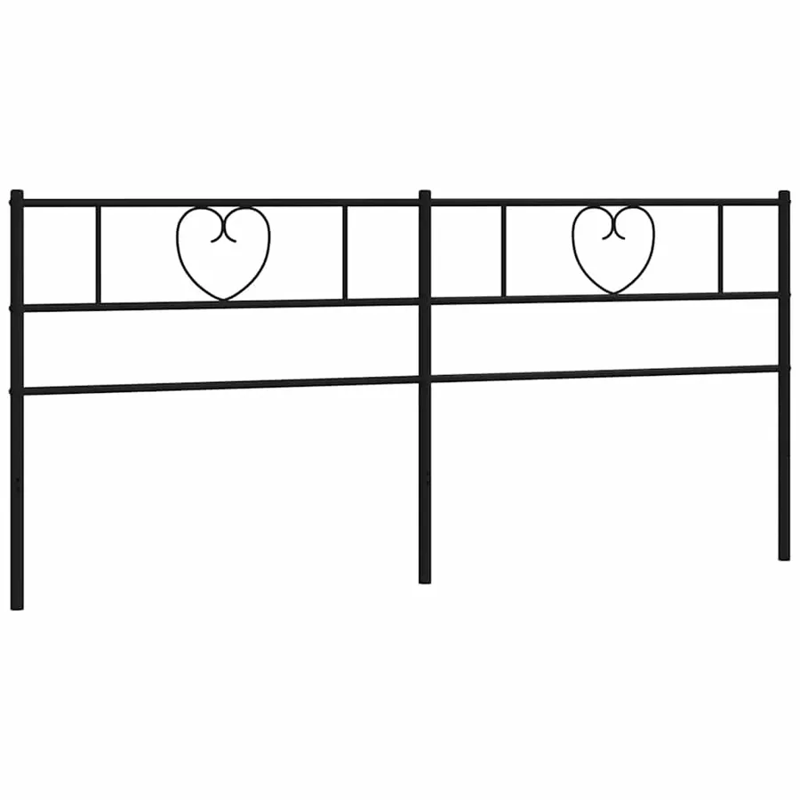 Tête de lit de remplacement métal noir 200 cm - 3