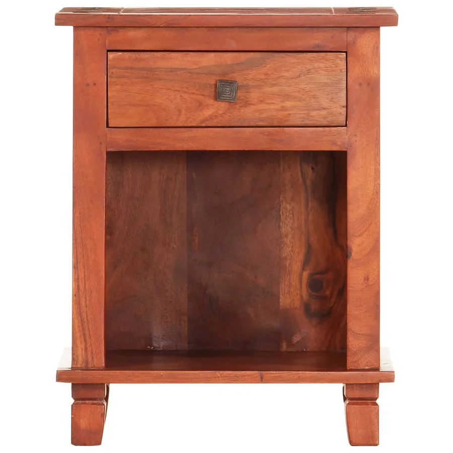 Table de chevet 40 x 30 x 50 cm Bois d'acacia massif - 3