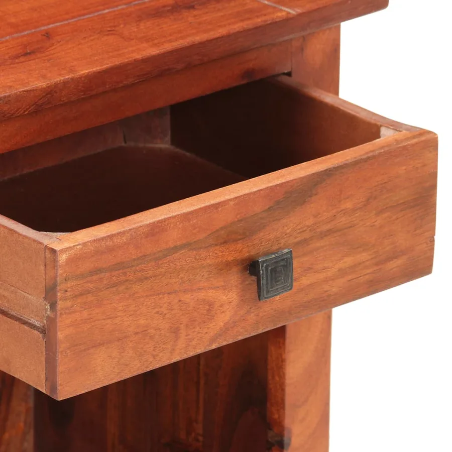 Table de chevet 40 x 30 x 50 cm Bois d'acacia massif - 6