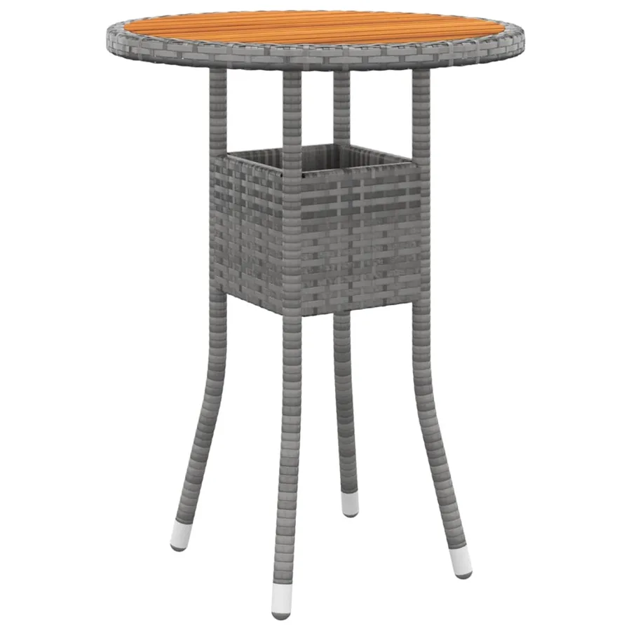 Salon de jardin 5 pcs Résine tressée Gris - 5
