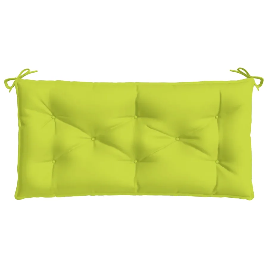 Coussin de banc de jardin vert brillant 110x50x7cm tissu oxford - 4