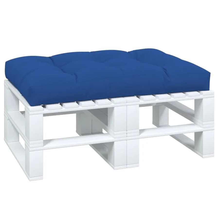 Coussin de palette bleu royal 120x80x12 cm tissu - 3