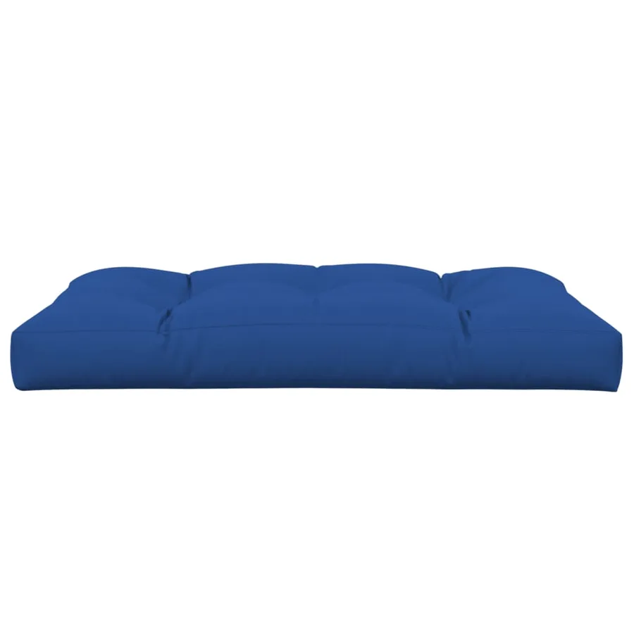 Coussin de palette bleu royal 120x80x12 cm tissu - 4