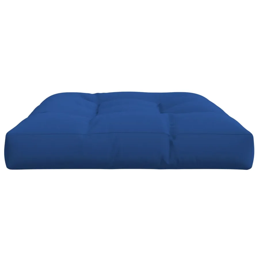 Coussin de palette bleu royal 120x80x12 cm tissu - 5