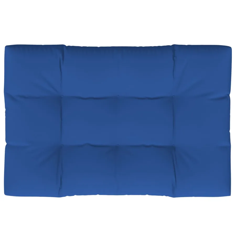 Coussin de palette bleu royal 120x80x12 cm tissu - 6