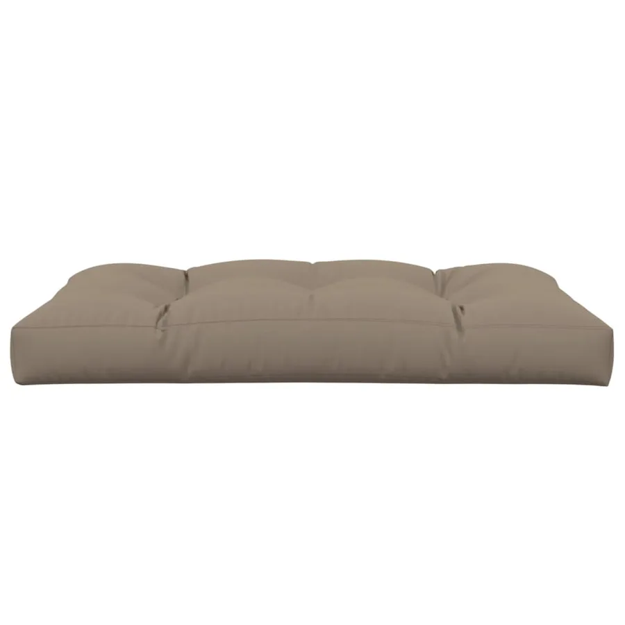 Coussin de palette taupe 120x80x12 cm tissu - 4