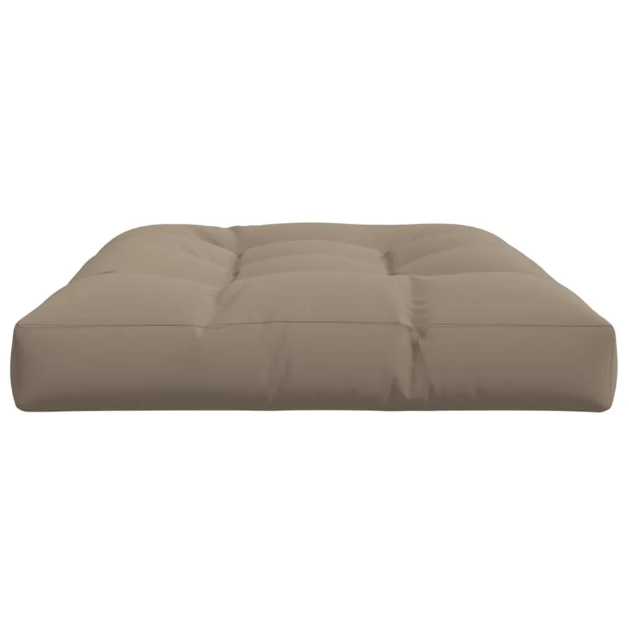 Coussin de palette taupe 120x80x12 cm tissu - 5