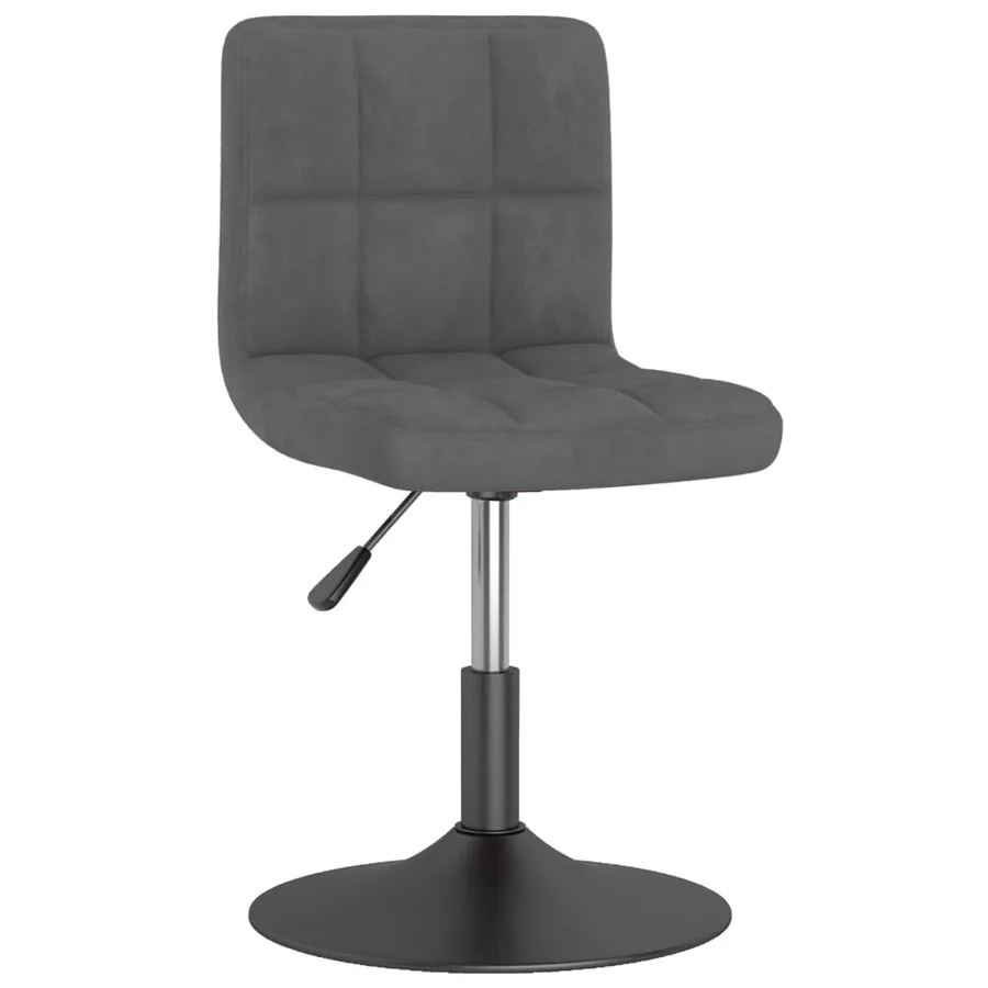Chaises pivotantes à manger lot de 6 gris foncé velours - 2