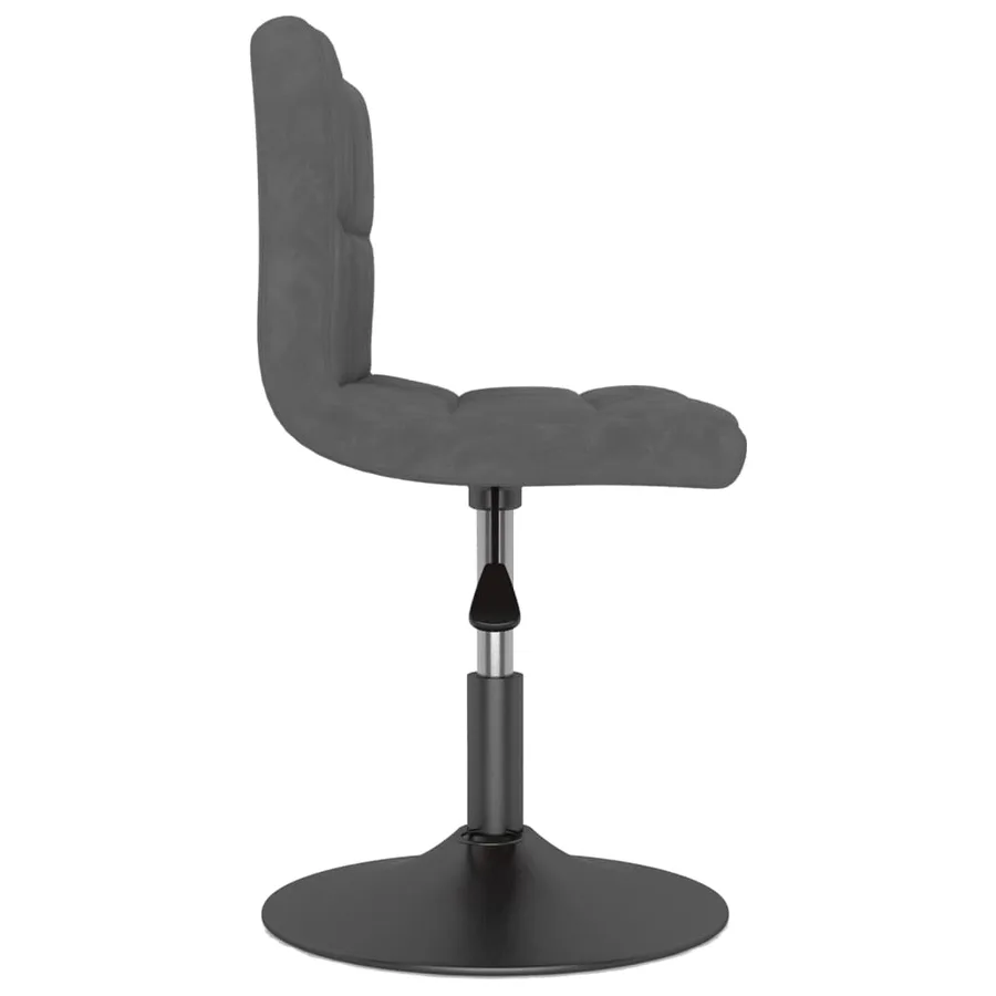 Chaises pivotantes à manger lot de 6 gris foncé velours - 4