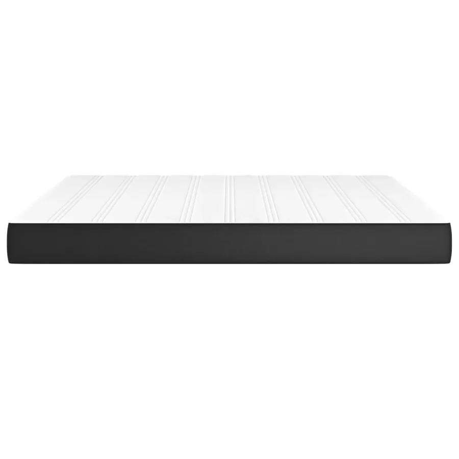 Matelas de lit à ressorts ensachés fermeté moyenne 152x203x20 cm similicuir - 4