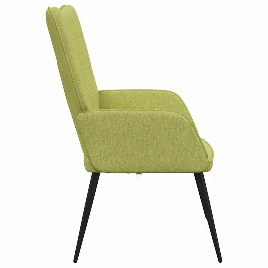 Chaise de relaxation Vert Tissu - 5