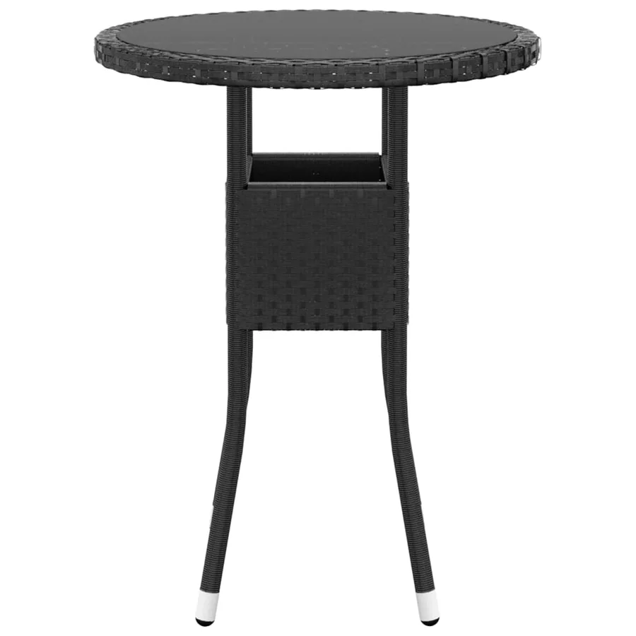 Salon de jardin 5 pcs Résine tressée Noir - 6