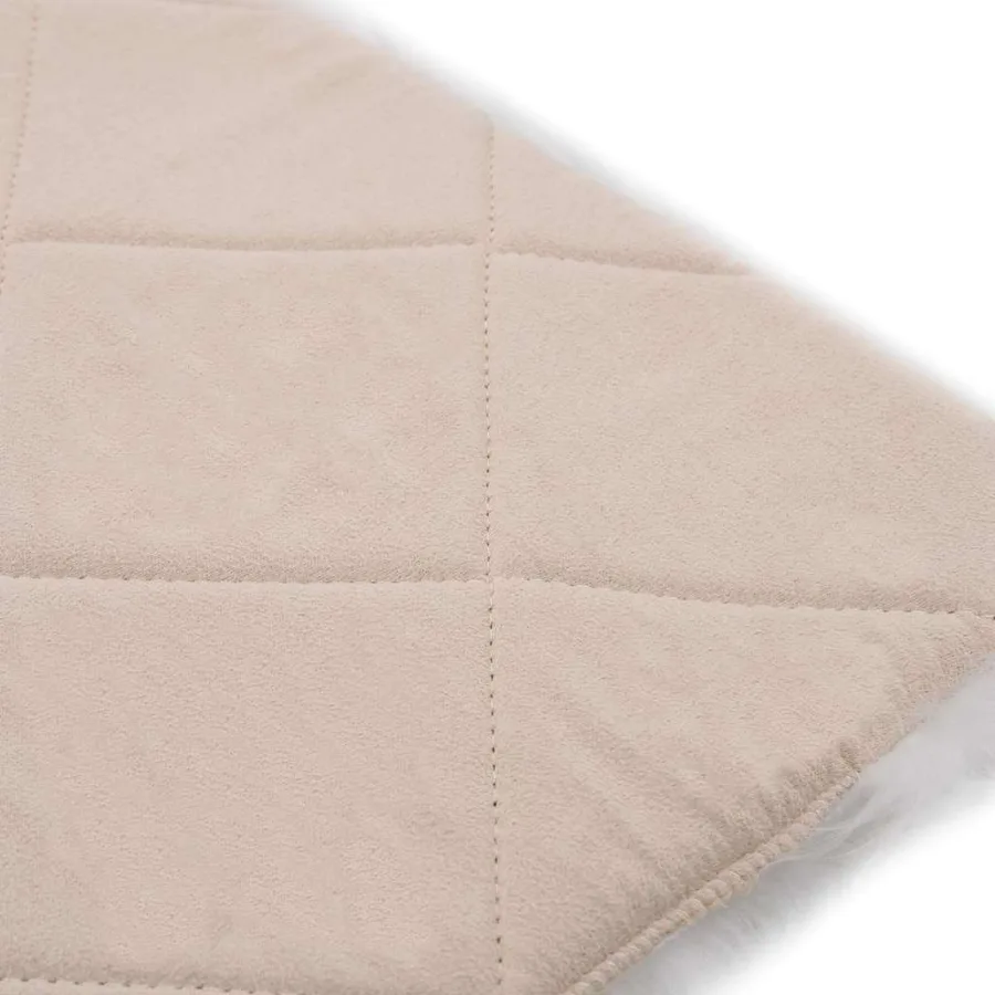 Coussins de chaise lot de 2 Blanc Peau de mouton véritable - 4
