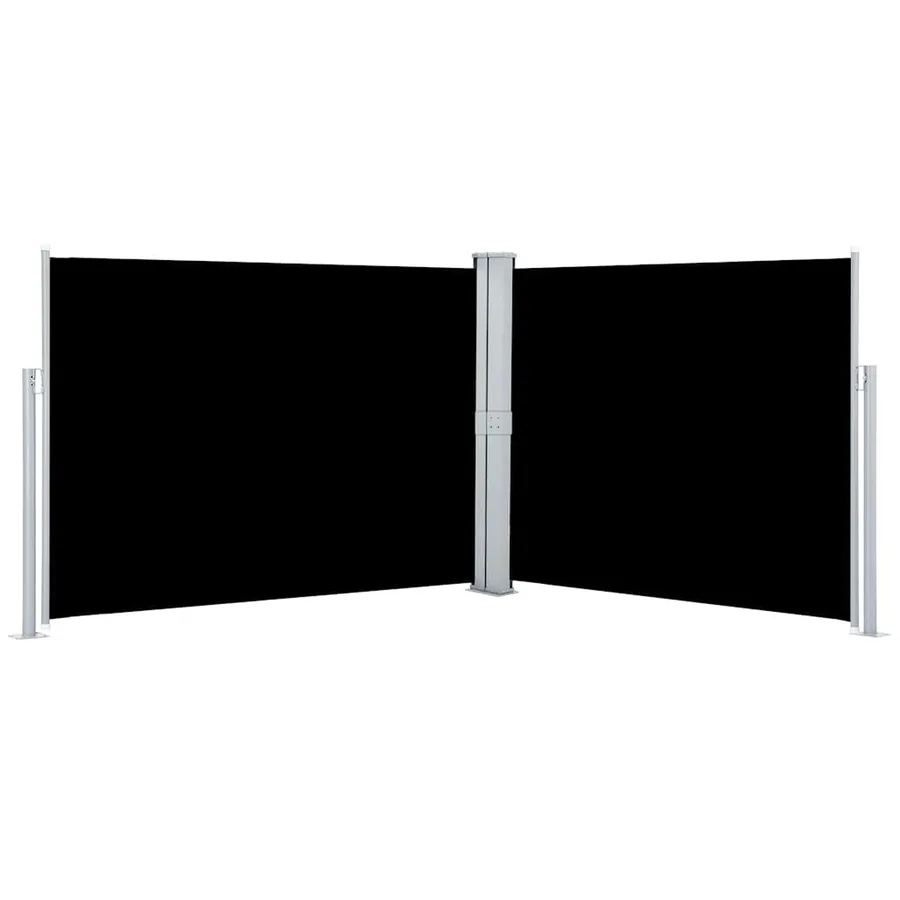 Auvent latéral rétractable Noir 140 x 1000 cm - 2
