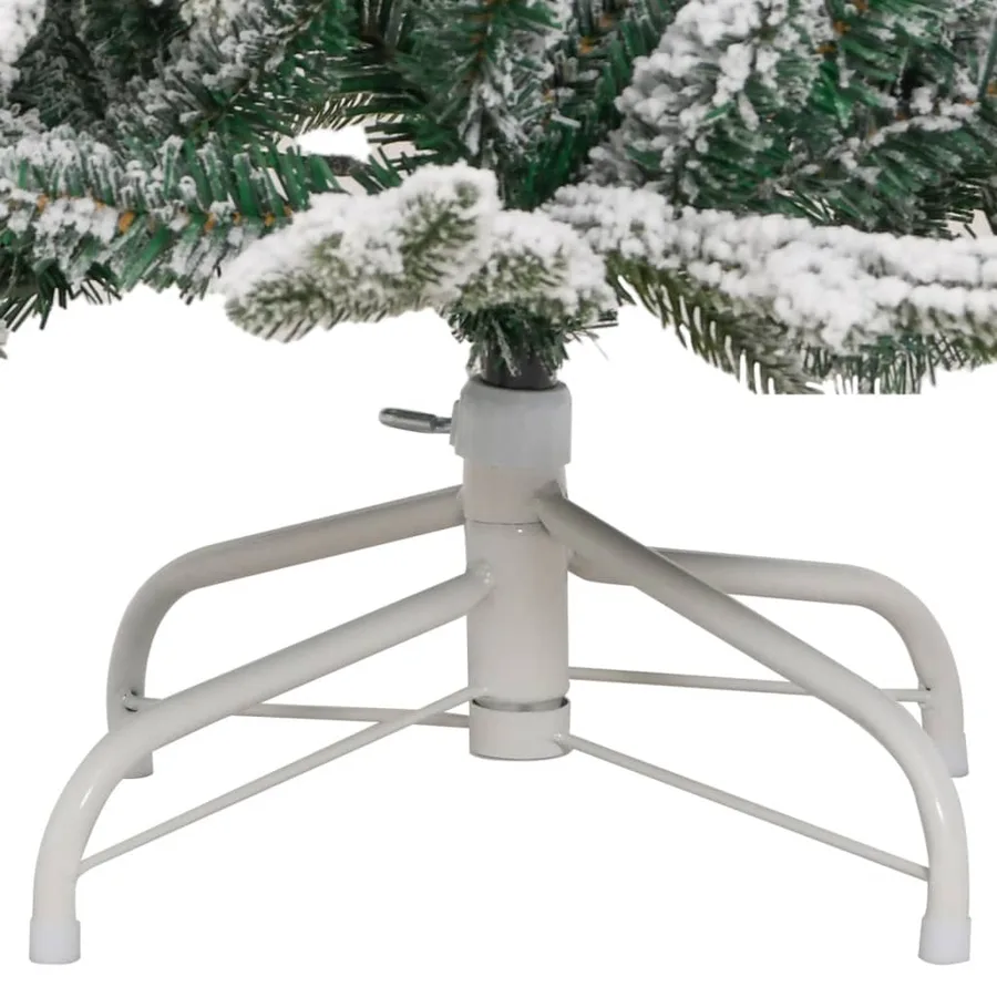 Sapin de Noël artificiel à charnières avec neige floquée 150 cm - 6
