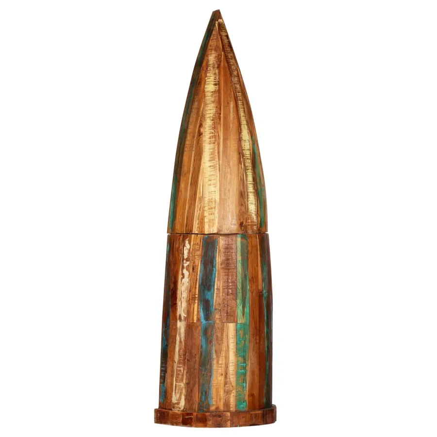 Casier à bouteilles 50 x 40 x 180 cm Bois de manguier massif - 2