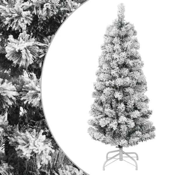 Sapin de Noël artificiel à charnières avec neige floquée 120 cm
