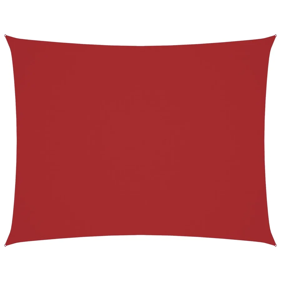 Voile de parasol tissu oxford rectangulaire 2x3 m rouge - 2
