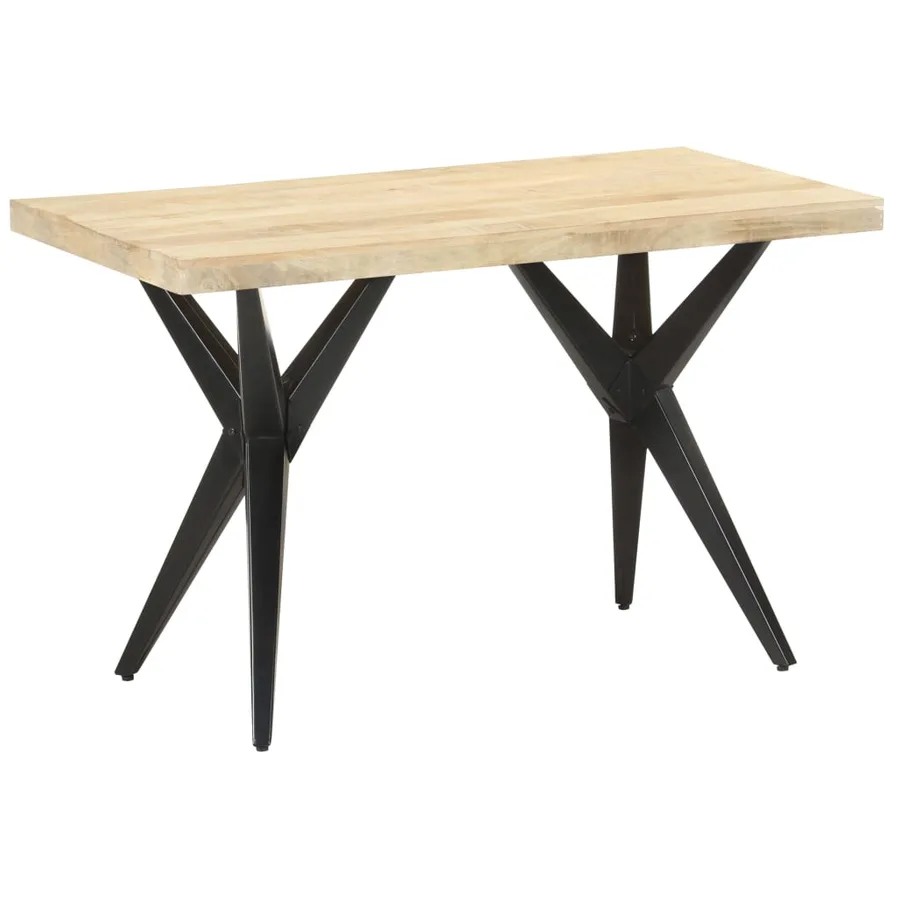 Table à manger 120x60x76 cm Bois de manguier massif - 10
