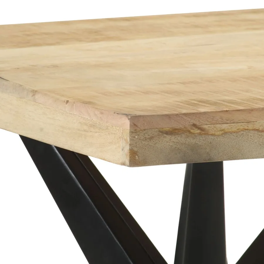 Table à manger 120x60x76 cm Bois de manguier massif - 5