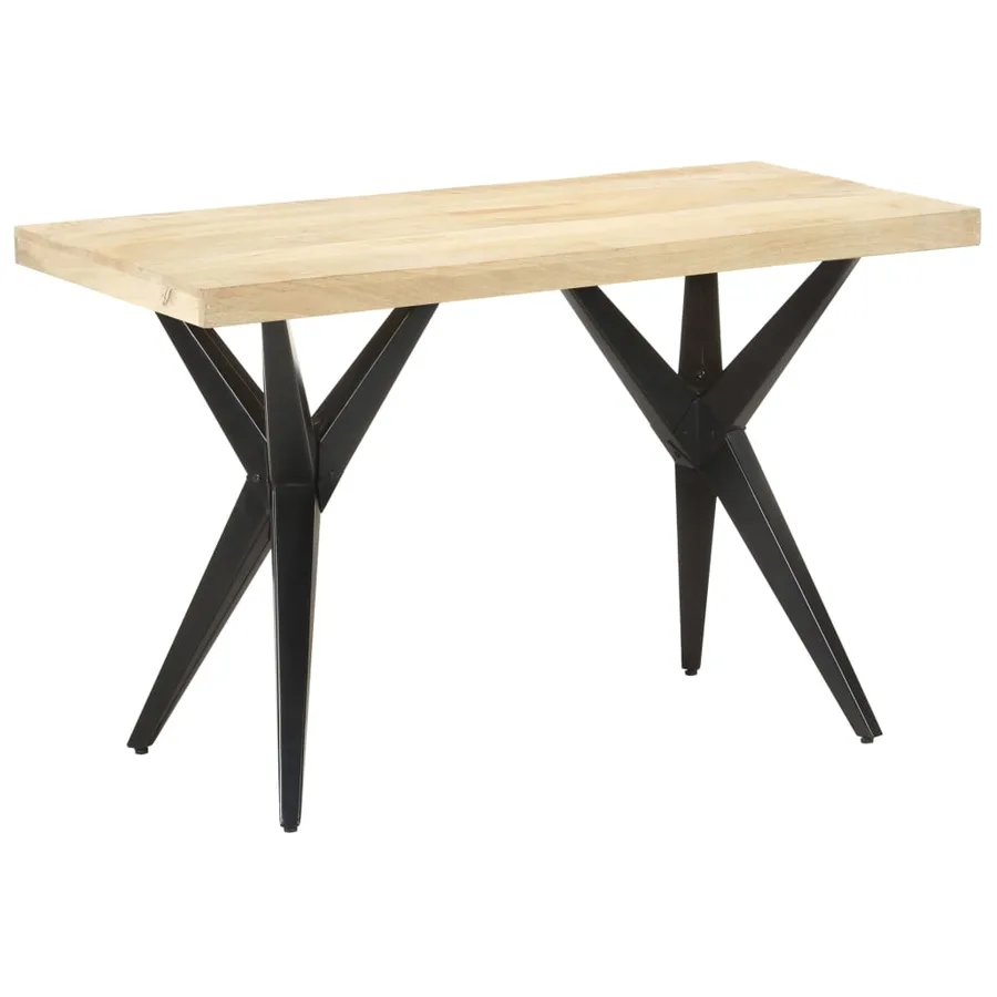 Table à manger 120x60x76 cm Bois de manguier massif - 8