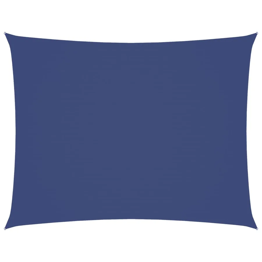 Voile de parasol tissu oxford rectangulaire 4x5 m bleu - 2