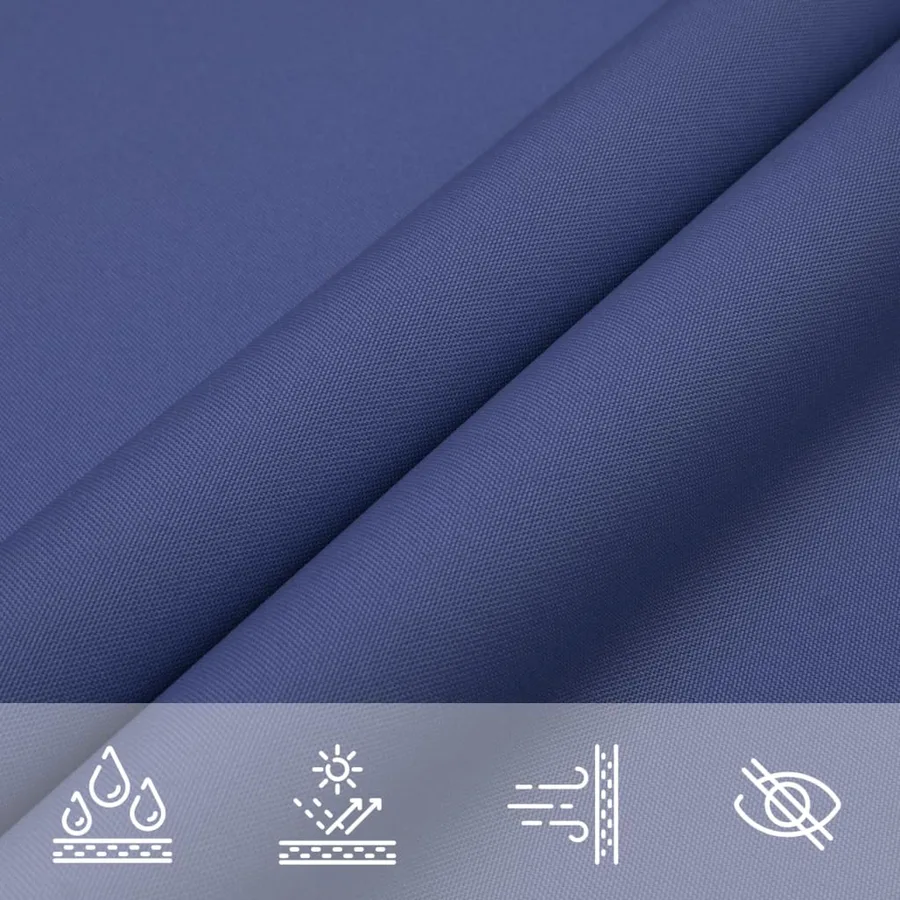 Voile de parasol tissu oxford rectangulaire 4x5 m bleu - 5