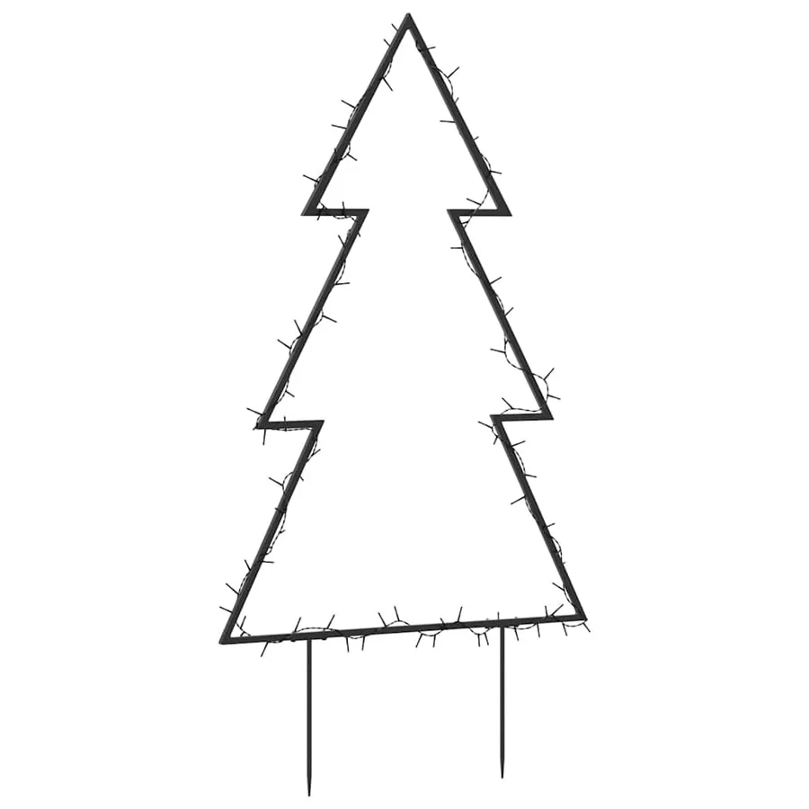 Décoration lumineuse arbre de Noël avec piquets 80 LED 60 cm - 7
