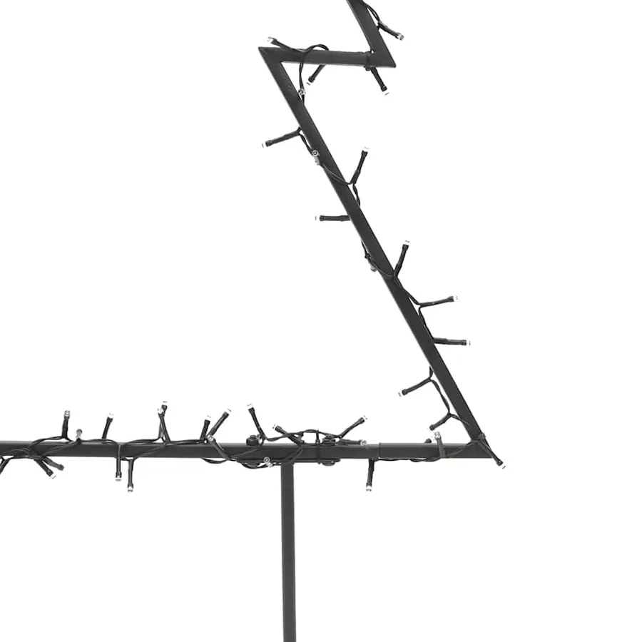 Décoration lumineuse arbre de Noël avec piquets 80 LED 60 cm - 8