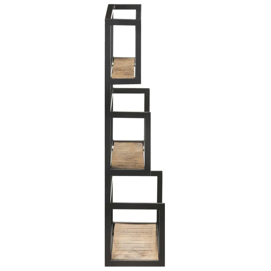 Étagère murale 60x20x85 cm Bois de manguier brut - 3