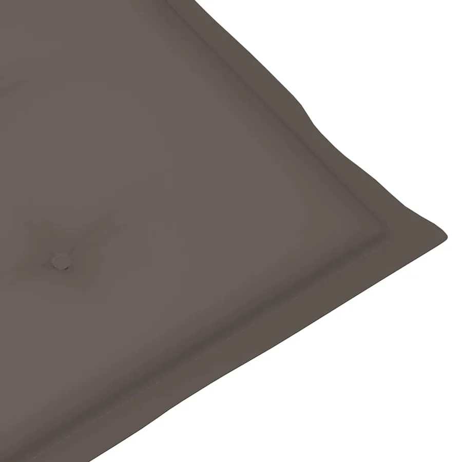 Chaise longue d'extérieur repose-pied et coussin Acacia solide - 10