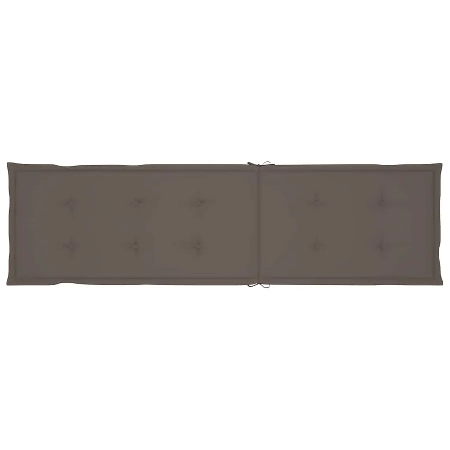 Chaise longue d'extérieur repose-pied et coussin Acacia solide - 9